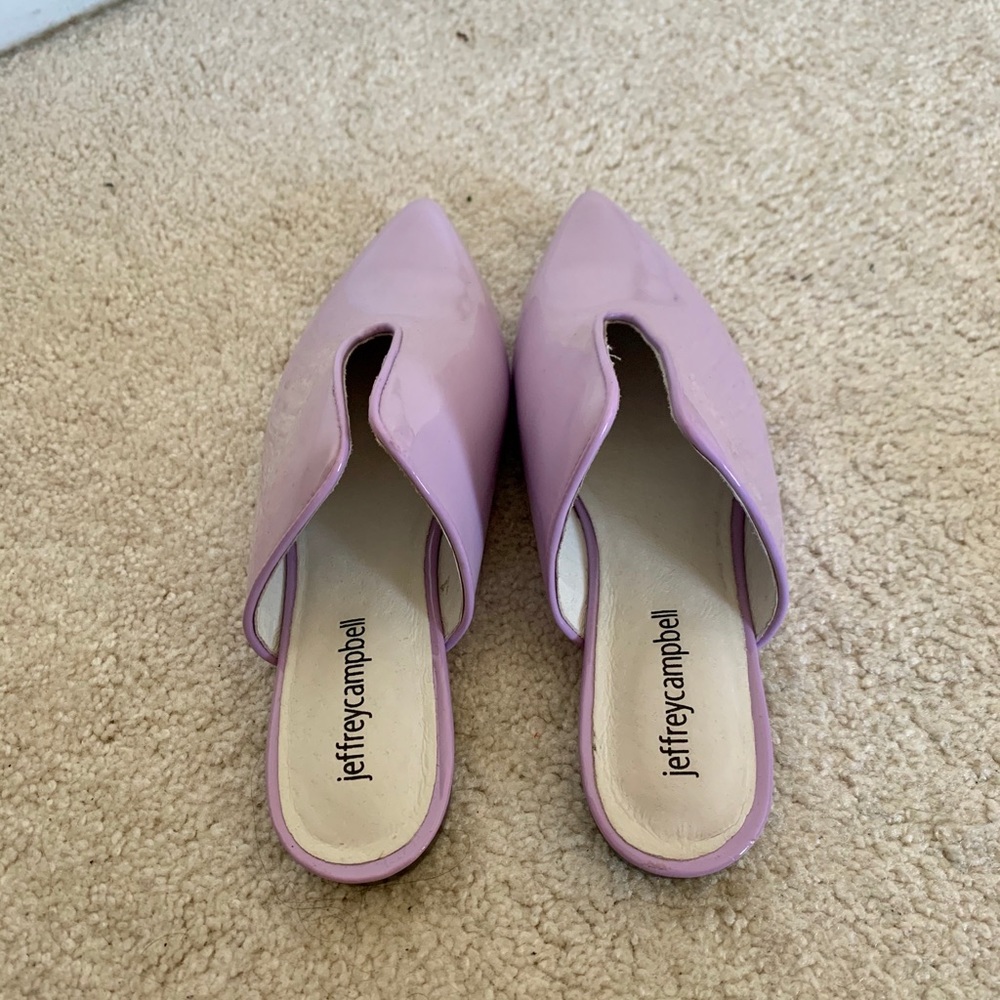Jeffrey Campbell Purple Slip On Flats Sandals 6.5